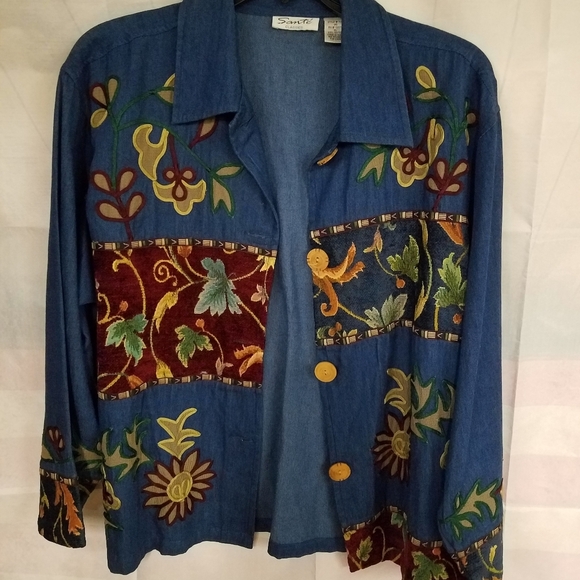Sante' Classics XL Denim Beautiful Design Jacket - Picture 2 of 11